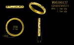 Versatile Stacking Ring - 10K / 14K / 18K Gold (Yellow / White / Rose) DEF VVS Round Lab Diamond/Lab Gemstone/Moissanite - Image 3
