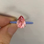 2ct Pear Enamel Ring - 10K / 14K / 18K Gold (Yellow / White / Rose) lab diamond/moissanite/lab gemstone - Image 6