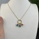 Flower Connector - 10K / 14K / 18K Gold (Yellow / White / Rose)