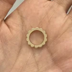 Flower Connector - 10K / 14K / 18K Gold (Yellow / White / Rose) - Image 4