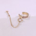 3.8cm Detachable Lab Pink Sapphire Huggie Earring (Single) - Image 4