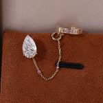 3.8cm Detachable Lab Pink Sapphire Huggie Earring (Single) - Image 6