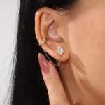 3.8cm Detachable Lab Pink Sapphire Huggie Earring (Single) - Image 8