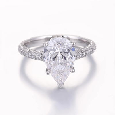 Pear diamond ring